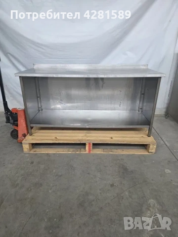 Немска работна маса от неръждаема стомана, снимка 3 - Други машини и части - 53972271