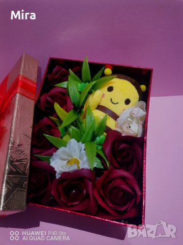 Кутия "Пчеличка" с рози, снимка 3 - Други - 44275421