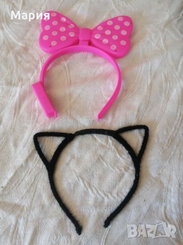 Нова светеща диадема за коса ,, Мини Маус,,+ПОДАРЪК още една диадема черна с ушички , снимка 16 - Шноли, диадеми, ленти - 31532890