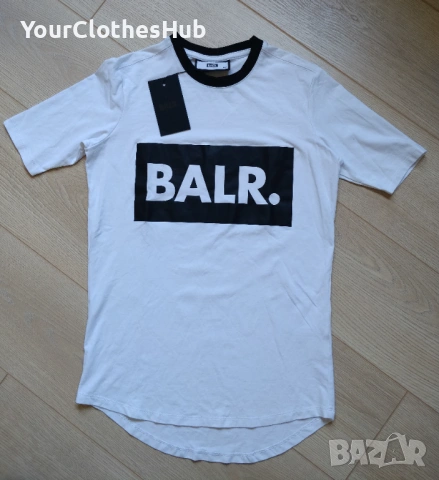 НОВА BALR Big Club Logo T-Shirt XXS size Дамска тениска