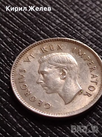 СРЕБЪРНА МОНЕТА 3 пенса 1937г. Южна Африка крал Джордж шести УНИКАТ 26814, снимка 7 - Нумизматика и бонистика - 40212428