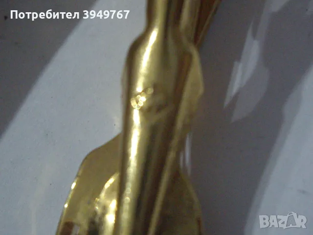 Стара позлатена игла за вратовръзка., снимка 5 - Други - 50259739