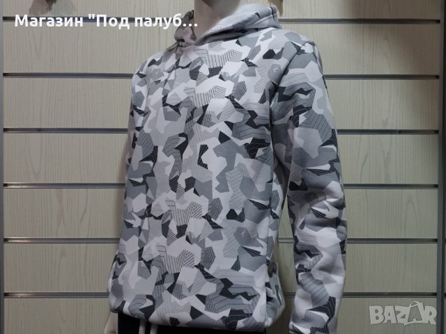 Нов мъжки камуфлажен суичър с качулка, снимка 9 - Суичъри - 30201286