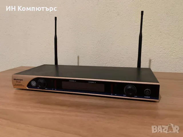 Продавам професионален приемник за микрофони Akpbopa UK-222, снимка 4 - Ресийвъри, усилватели, смесителни пултове - 49238962