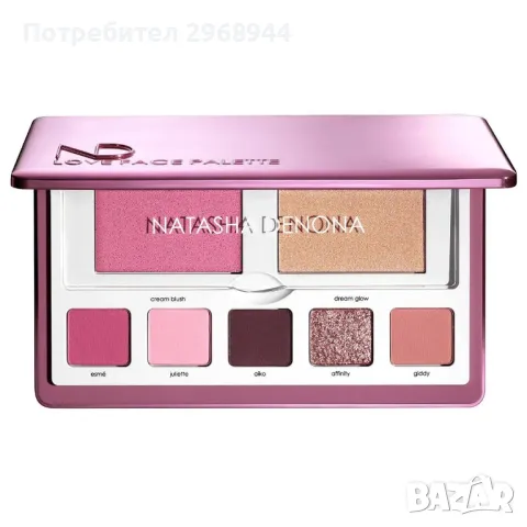 Natasha Denona, LOVE FACE PALETTEEye & Cheek Essential, снимка 2 - Декоративна козметика - 47963070