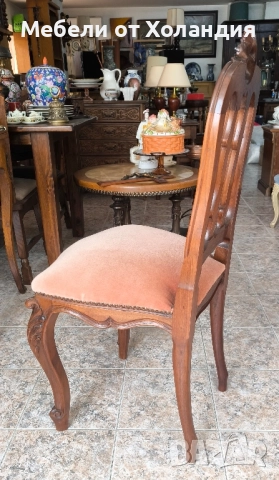 2 бр. френски стола с дърворезба, снимка 8 - Столове - 52038676