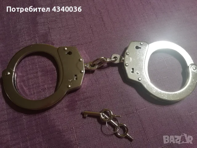 Белезници полицейски , снимка 7 - Екипировка - 48490903