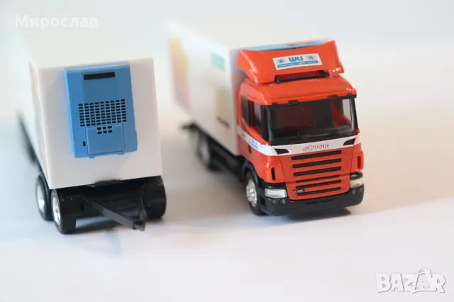 HERPA 1:87 H0 SCANIA АВТОВЛАК КАМИОН ТИР МОДЕЛ КОЛИЧКА, снимка 9 - Колекции - 50152969