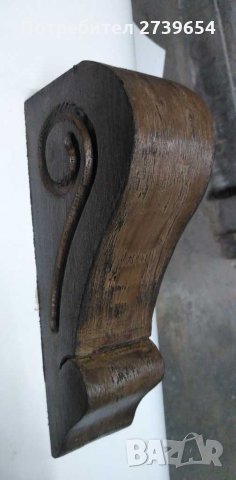 Дървена конзола за етажерка,навес,барбекю,рафтове,home made,.wood corbels.Holz Console, снимка 2 - Етажерки - 30964161