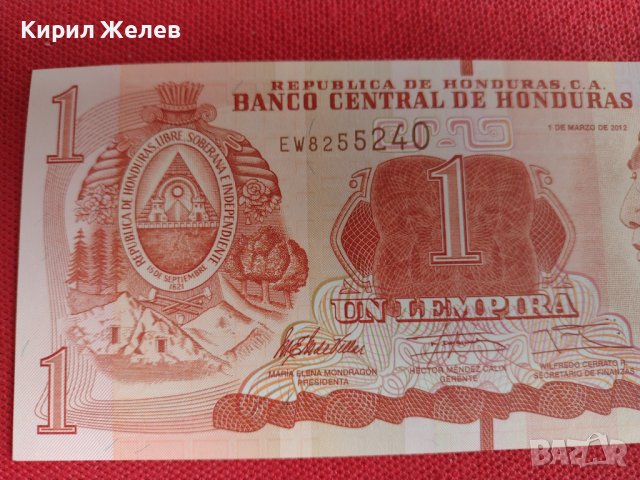 Банкнота ХОНДУРАС РЯДКА УНИКАЛНО КРАСИВА ПЕРФЕКТНО СЪСТОЯНИЕ 27414, снимка 3 - Нумизматика и бонистика - 36691676