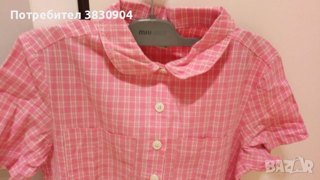 Рокля Benetton size XL, 100% памук, розова, снимка 14 - Детски рокли и поли - 42206756