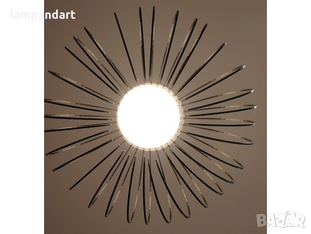 Висящ полилей пендел в черно, снимка 5 - Лампи за таван - 31124166