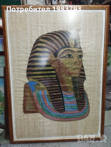 Папирус на Тутанкамон в огромна нова рамка.