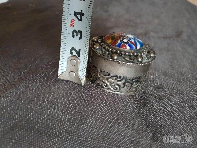 посребрена метална кутийка, снимка 2 - Антикварни и старинни предмети - 35243170