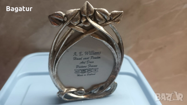 Рамка за снимки,посребрена,флорална,Англия в кутия, снимка 7 - Други стоки за дома - 52549302