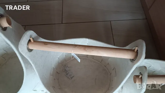 кошници кошове от тъкан филц текстил плетени дървени дръжки за дрехи играчки инвентар вещи, снимка 7 - Други - 44683262