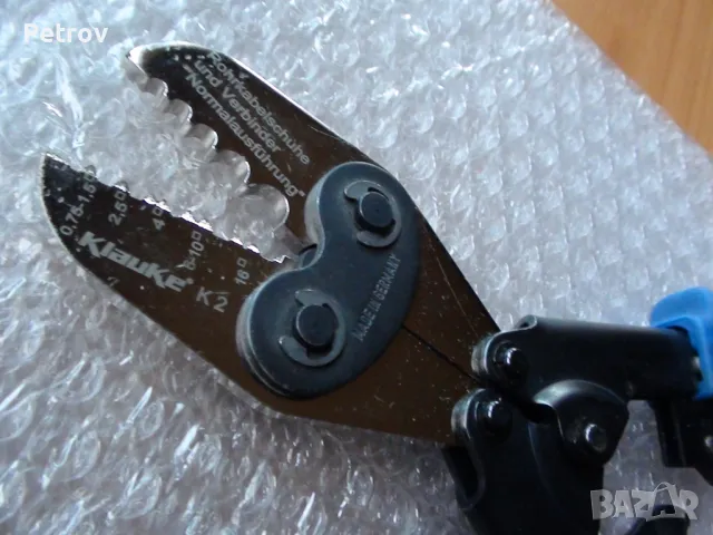 KLAUKE K2 - MADE IN GERMANY - DIN Standart - PROFI Пресоващи клещи за кабелни обувки 0,75 - 16 mm² , снимка 11 - Клещи - 48328353