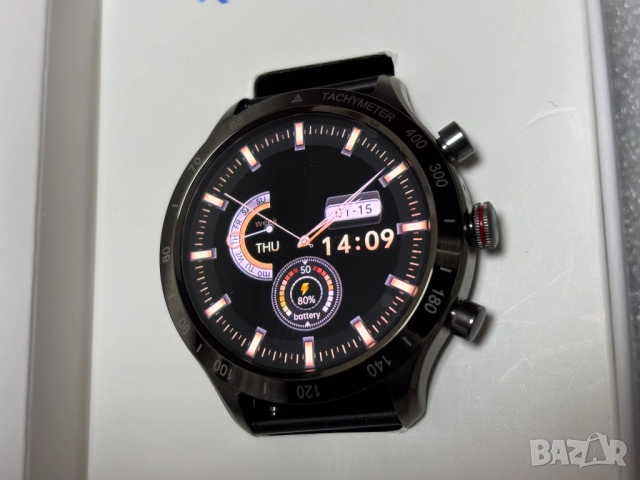 НОВ! Смарт часовник Riversong – Motive 9 Max, 1.43'', Space Grey, снимка 7 - Смарт часовници - 53110730