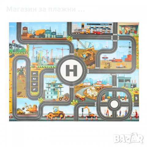 Детска постелка за игра-килим с писта-размери 130х100см - 7 модела - код 3318, снимка 9 - Други - 35413211