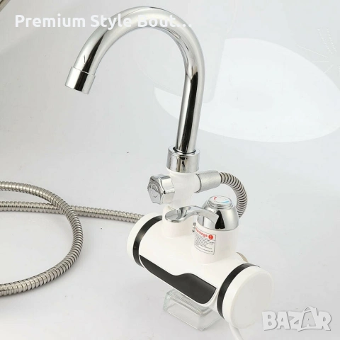 Смесител за вграждане в комплект с душ слушалка с проточен нагревател, снимка 12 - Бойлери - 53896090