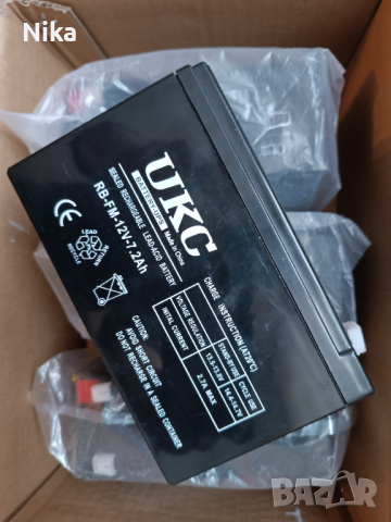 Акумулаторни батерии за UPS 12 V, 7.2Ah rb-fm-12v-7.2ah, снимка 1 - UPS захранвания - 44572436
