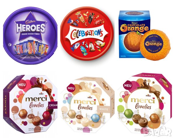 Бонбони Celebrations, Heroes, Terry's, Merci