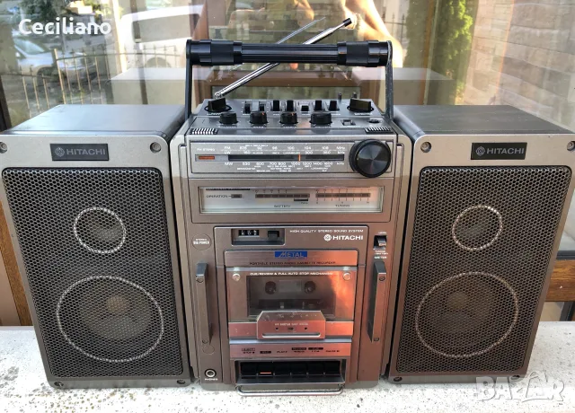 Hitachi TRK-9140E Голям,тежък и много свирещ радиокасетофон!, снимка 11 - Радиокасетофони, транзистори - 55742299