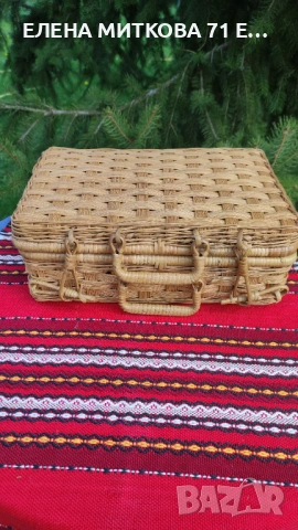 Малко ратаново куфарче, снимка 6 - Антикварни и старинни предмети - 54259069