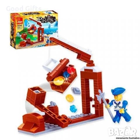 4 Модела Детски конструктори Пирати , 100+ части, снимка 5 - Конструктори - 38705545