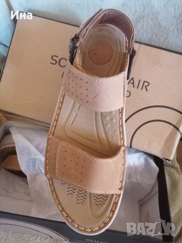 Ест. кожа маркови сандали, снимка 3 - Мъжки сандали - 37213661