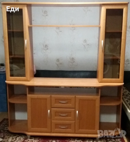 Нова холна секция за ТВ. Руско производство, плътно ПДЧ 16мм, Череша.