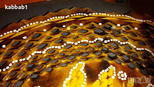 Декоративна дървена купа или чиния ръчно направена 38см / 27см, снимка 10 - Други - 52918725