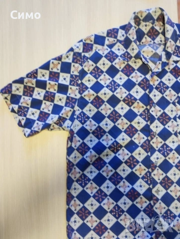 Мъжка Риза Къс Ръкав, снимка 4 - Ризи - 53203216