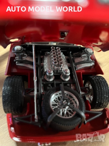 BBURAGO метална колекционерска количка модел FERARRI 250 1965г. 1:18, снимка 7 - Колекции - 52795361