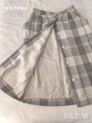 Пола вълнена права, снимка 2 - Поли - 51759298