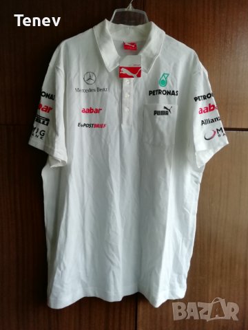 Mercedes AMG F1 Formula One Puma Petronas нова оригинална тениска размер XL Мерцедес АМГ Формула 1 