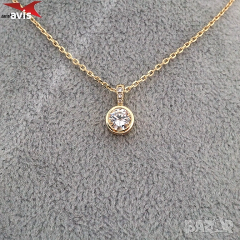 Колие с 14К златно покритие 274090, снимка 3 - Колиета, медальони, синджири - 52833839