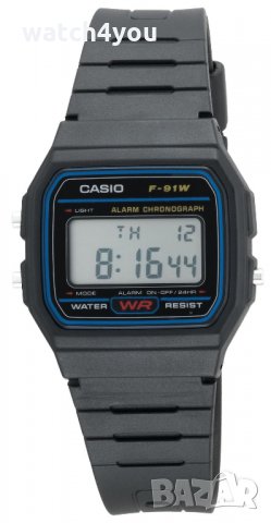 ПРОМОЦИЯ НА ОРИГИНАЛНИ ЧАСОВНИЦИ CASIO F91w. ЧАСОВНИК КАСИО F-91W-1YE, снимка 2 - Мъжки - 30593344