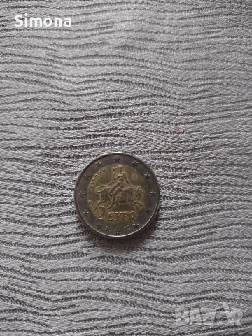 2 евро монета Гърция 2002 г. Серия "S"
