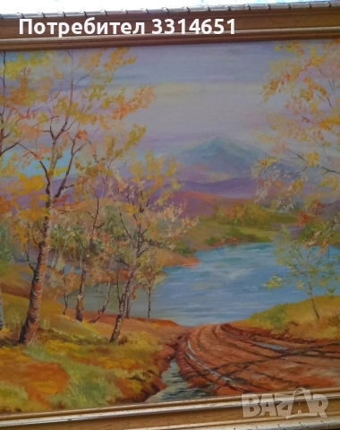 Маслена живопис - прекрасна стара картина , снимка 3 - Картини - 52849952