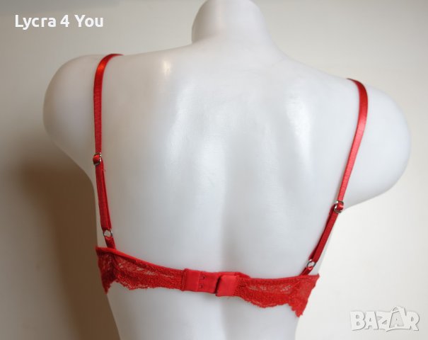 H&М 75A червен сутиен с големи подплънки, снимка 5 - Бельо - 36676314