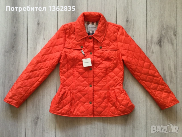 НОВО 100 % оригинално дамско оранжево яке BURBERRY размери S , M и L