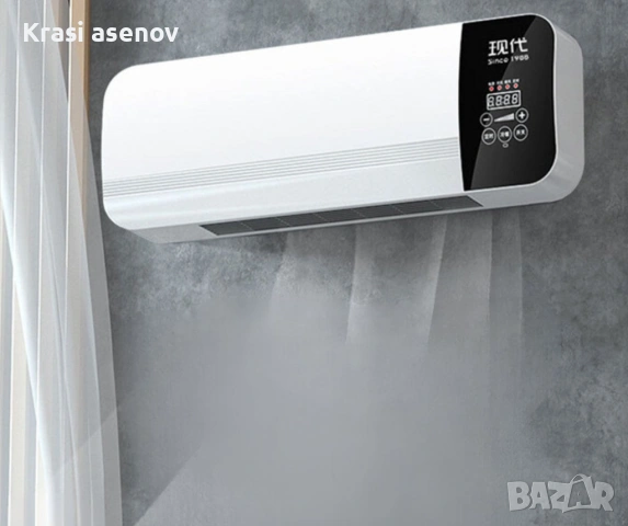 Модерна печка за стенен монтаж,за студено и топло,с двойно предназначение,LED дисплей