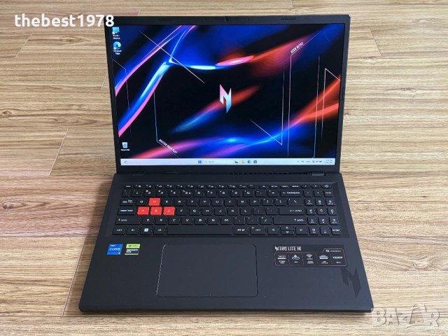 165Hz Nitro 16`i5-13420H/RTX 3050-6GB/16GB DDR5/512GB SSD/WQXGA, снимка 2 - Лаптопи за игри - 53275581