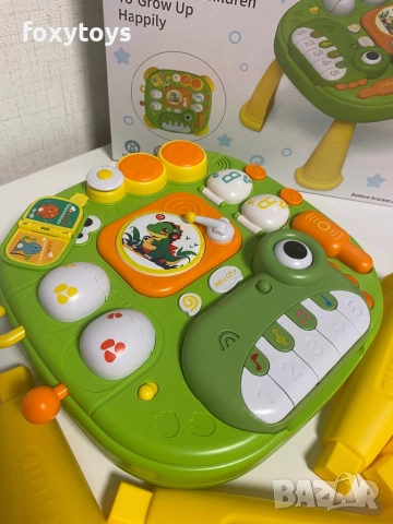 Интерактивна музикална масичка „Динозавър с пиано“, снимка 6 - Образователни игри - 52774397