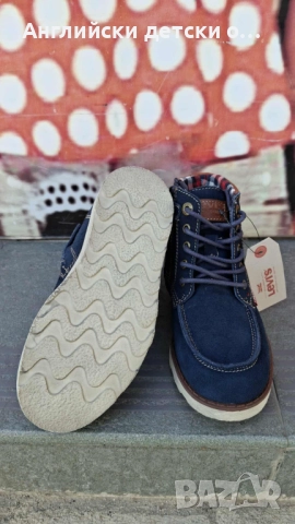 Английски детски оригинални кец/боти от естествена кожа/велур Levi's, снимка 8 - Детски боти и ботуши - 52377374
