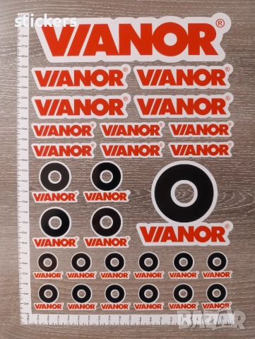 Стикери Вианор Vianor Stickers - 28 бр. - 1 лист А4