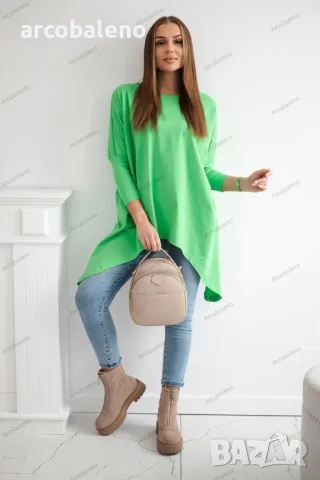 Дамска блуза oversize, 14цвята , снимка 18 - Блузи с дълъг ръкав и пуловери - 47813619