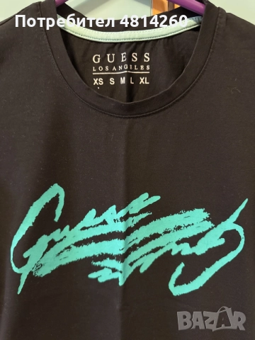 Оригинална тениска Guess, снимка 2 - Тениски - 56544388