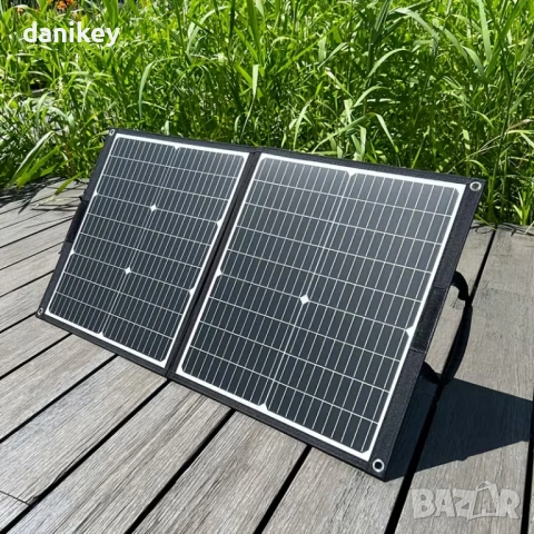 Мощен Сгъваем Соларен Панел 120W – Монокристален | USB-C, XT60, DC за Къмпинг, снимка 5 - Къмпинг осветление - 54152494